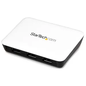 Сетевой адаптер StarTech ST3300U3S USB 3.0 в Gigabit Ethernet с 3-портовым концентратором белого цвета проводной 5000 Мбит/с