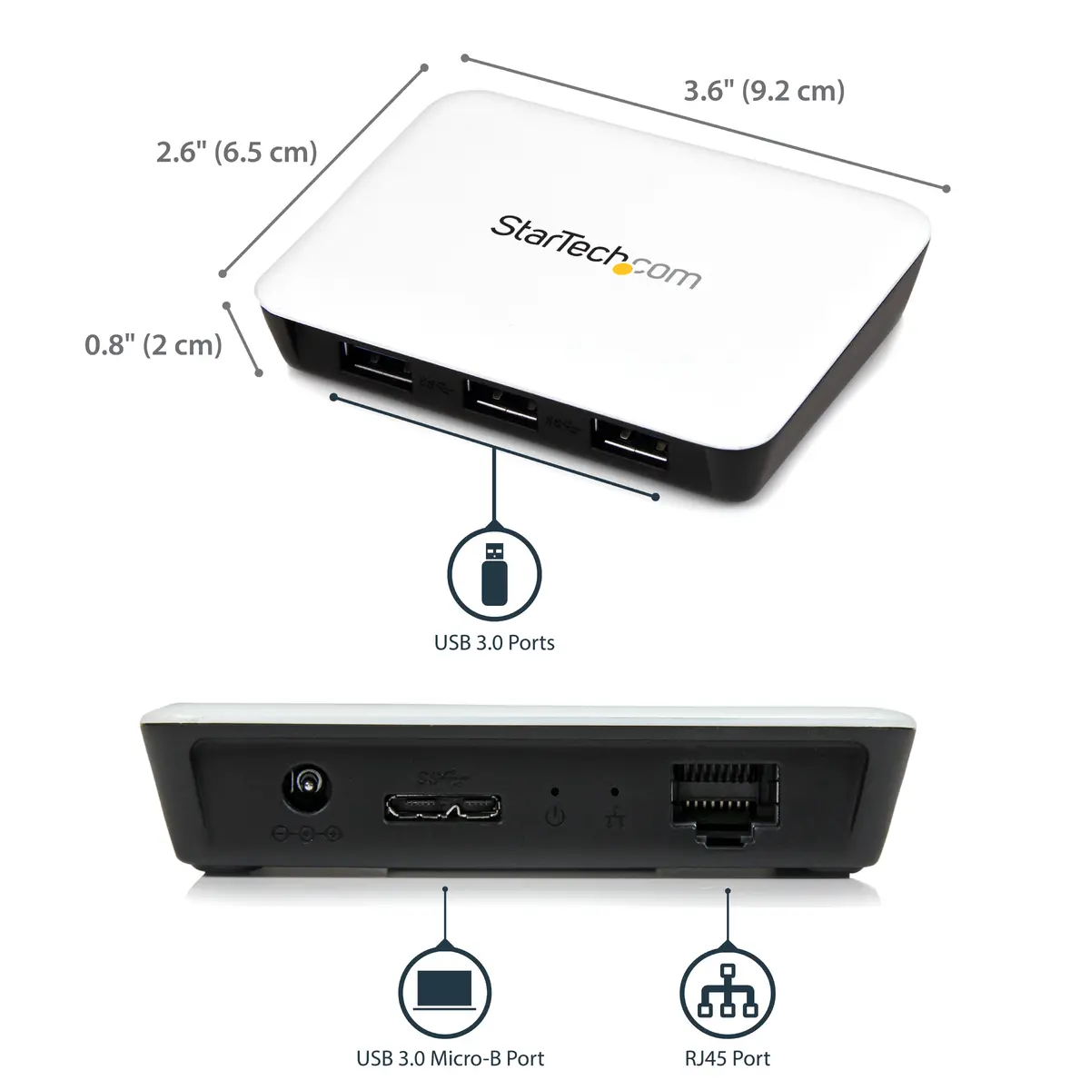Сетевой адаптер StarTech ST3300U3S USB 3.0 Gigabit Ethernet с хабом Photo 6