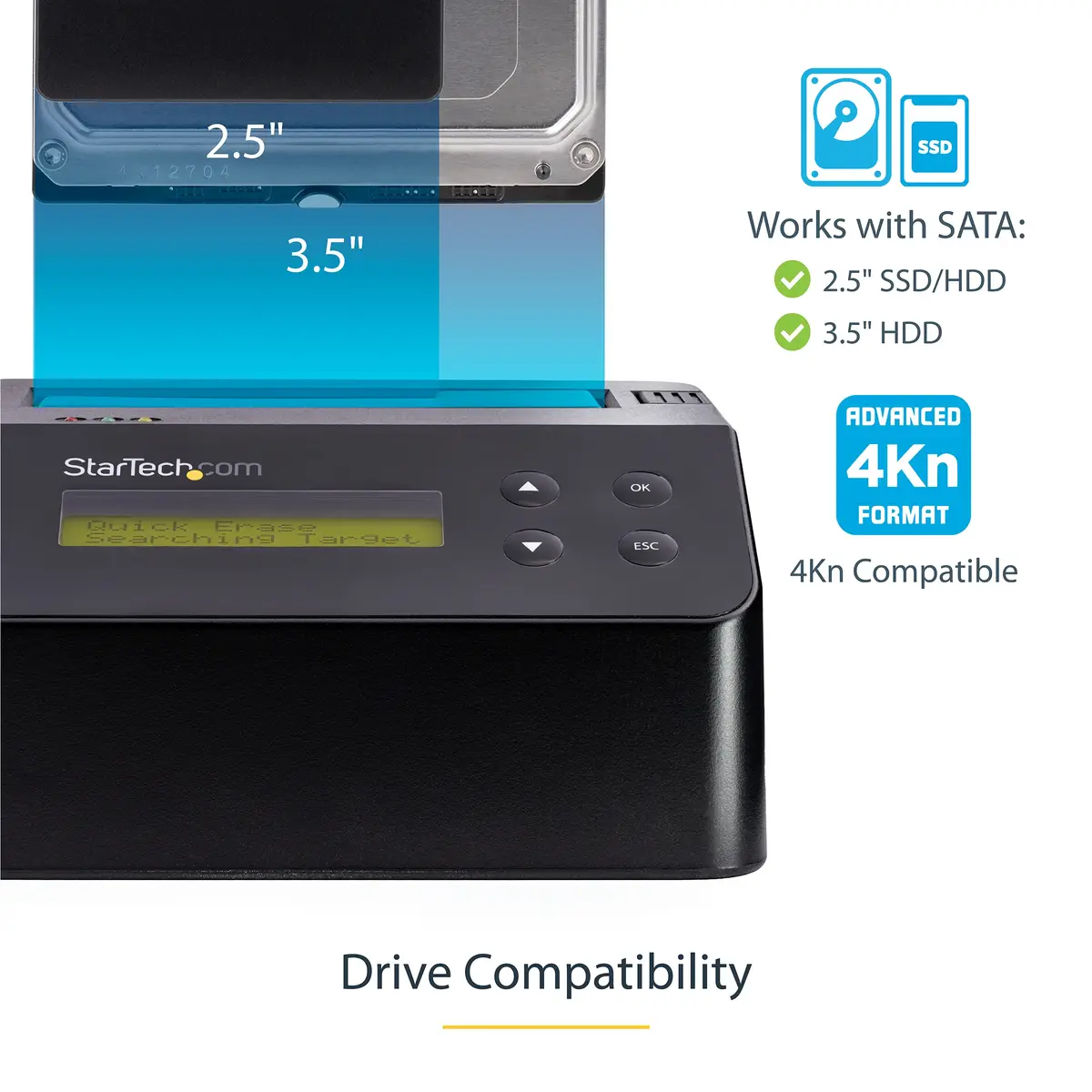 StarTech SDOCK1EU3P2 Hard Drive Eraser and Sanitizer Dock Photo 9