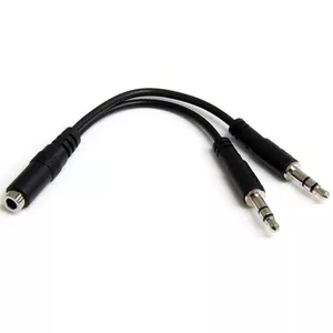 StarTech.com MUYHSFMM audio kabelis 0,13 m 3.5mm 2 x 3.5mm Melns