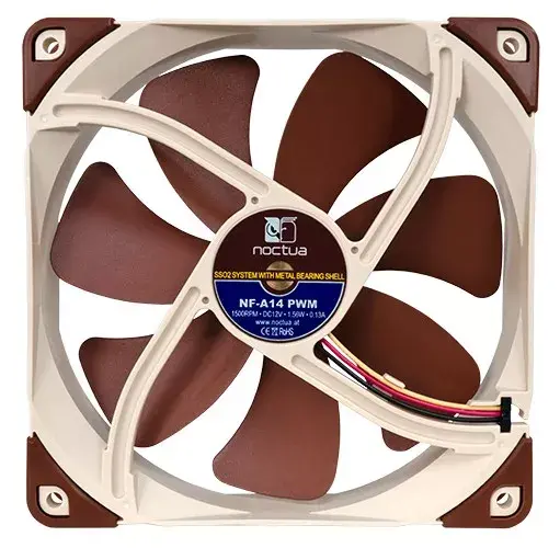 Noctua NF-A14 PWM 140 mm ventilators Photo 4