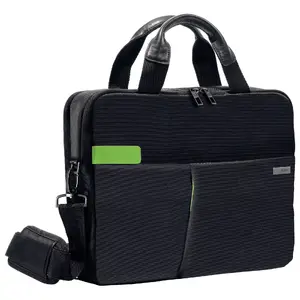 Laptop bag LEITZ Complete Smart Traveller 13.3" briefcase, polyester/leather, shoulder strap, 0.63 kg