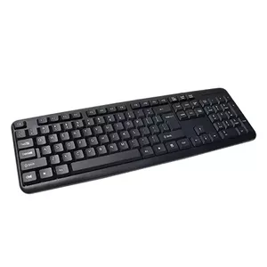 Wired full-size keyboard VAKOSS TK-103PK — USB, 104 keys, numeric keypad, black, 1.4 m cable