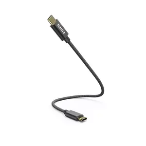 USB cable Hama 00201604 USB 2.0 0.2 m USB C Black