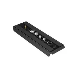 Stiprinājums statīvam Manfrotto 504PLONG, melns, stiprinājumi 3,17 mm un 9,53 mm, garums 140 mm