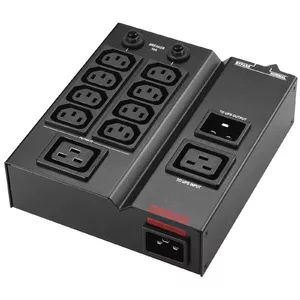 Jaudas sadales iekārta PowerWalker MBS/PDU IEC 1-3kVA 9 AC izejas Melna