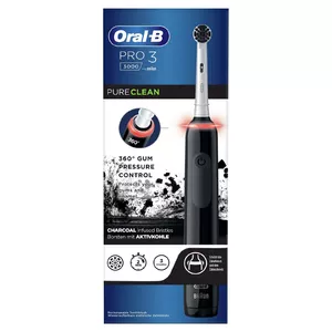Electric oscillating toothbrush Oral-B Pro 3 (model 80349852) for adults — 3 modes, Li‑Ion battery, 1 handle, 1 brush head