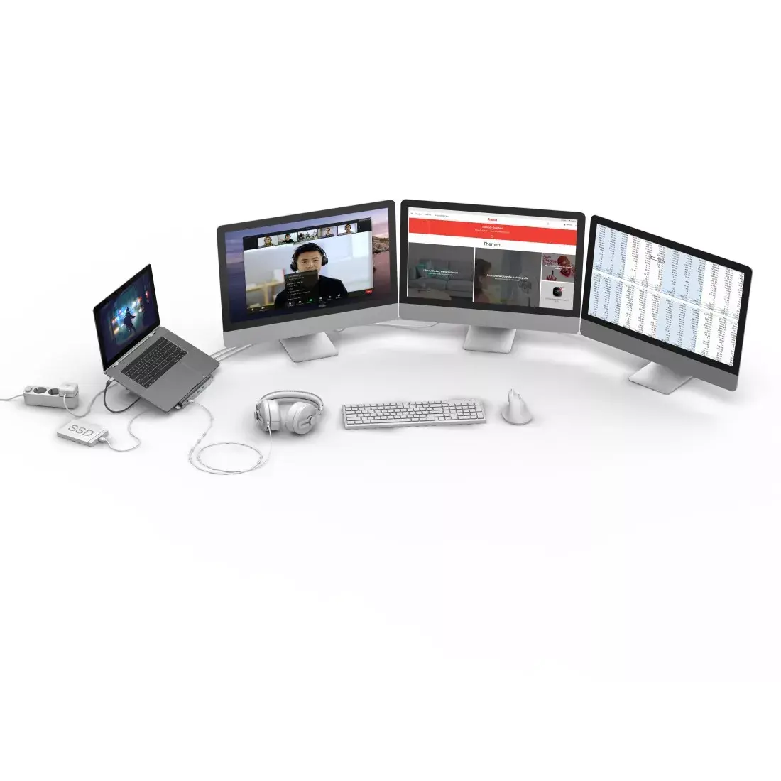 Portatīvā datora statīvs Hama Connect2Office Stand Photo 8