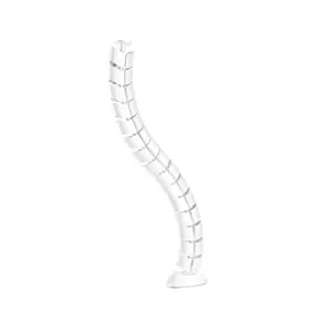 Kabeļu kanāls InLine 59997C elastīgs vertikāls galdam, 2 nodalījumi, 0.80 m, balts