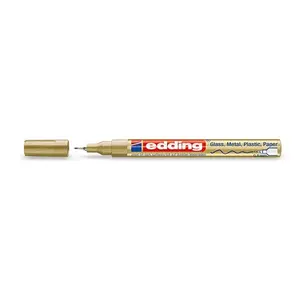 Marķieris Edding 780 Gold, Silver — metāliski zelta un sudraba toņi, līnijas platums 0.8 mm, 1 gab.
