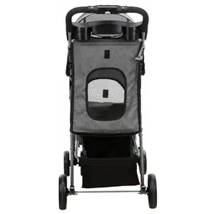 Dog buggy Trixie TRIXIE Buggy for Dogs — grey, inner 33×53×55 cm, max load 15 kg