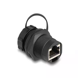 DeLOCK RJ45 Cat.6A соединитель с защитной крышкой IP67 пыле- и водонепроницаемый