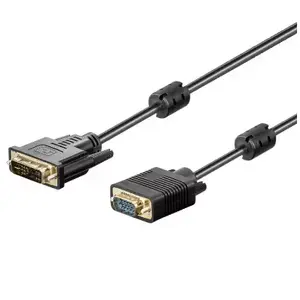 DVI-I cable Akyga AK-AV-03 1.8 m, DVI-I to DVI-I, black, Ø 7 mm