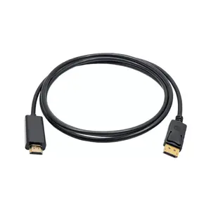 Video cable adapter Akyga AK-AV-05 1.8 m HDMI Type A to DisplayPort, black with gold contacts