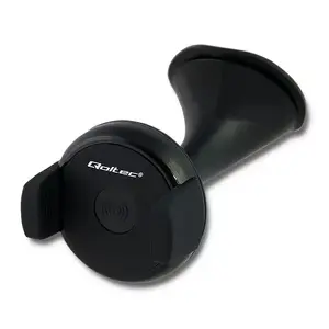Автомобильное беспроводное зарядное устройство QOLTEC Induction (авто, питание USB, 5 Вт, 5 В вход/выход, чёрный)
