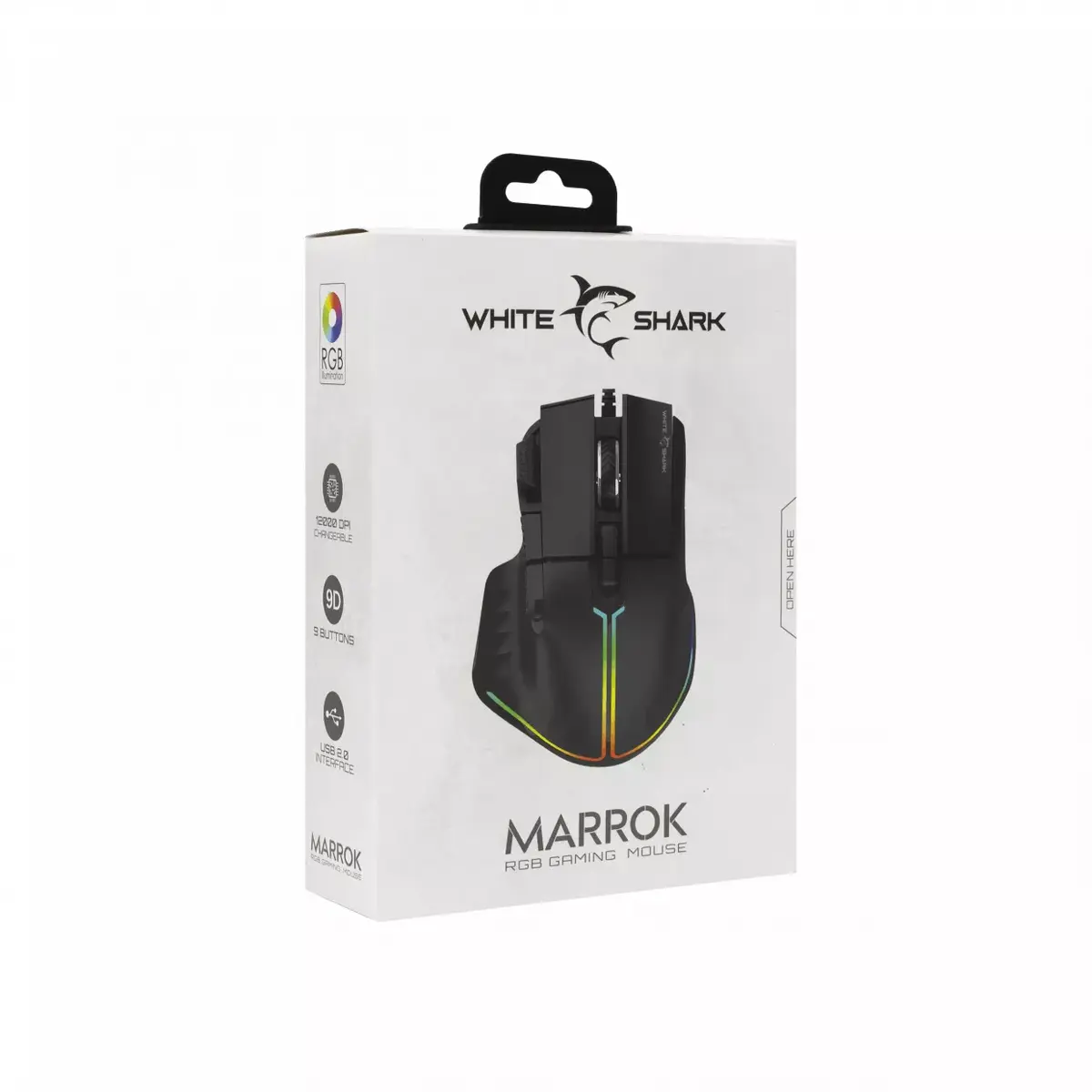 Мышь White Shark MARROK Black Photo 6