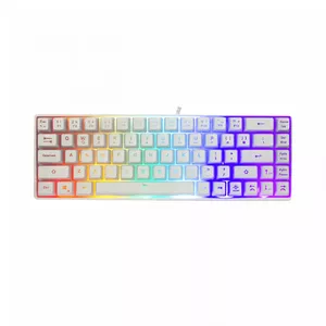 Keyboard White Shark RONIN White USB QWERTY 68 keys LED