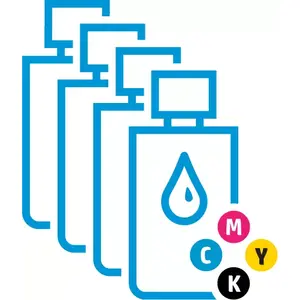 High yield ink bottles