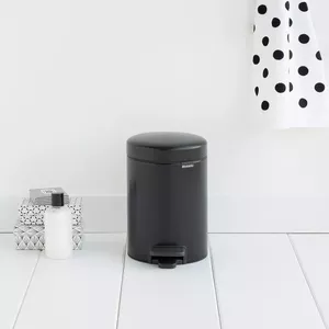 Pedal Bin Brabantia newIcon Round Black 17 cm 113321
