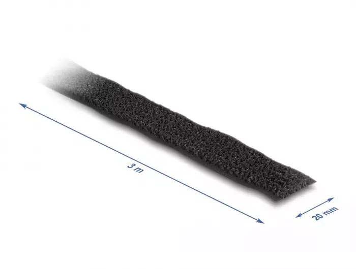 DeLOCK Hook-and-Loop lente 3m x 20mm Photo 2