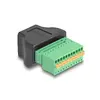DeLOCK RJ50 sieviešu uz termināla bloku adapteris 66244 Photo 2