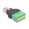 DeLOCK RJ50 vīriešu uz termināla bloku adapteris Photo 2