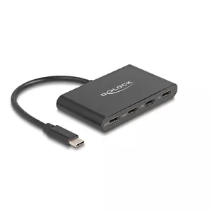 DeLOCK USB 3.2 Gen 1 USB Type-C Hub 3 x USB Type-C female 1 x USB Type-C PD 100W