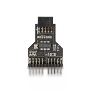 DeLOCK 60045 cable gender changer 9 pin USB 2.0 2 x 9 pin header Black