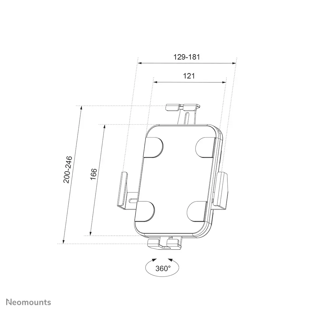 Держатель для планшета Neomounts WL15-625WH1 Photo 19