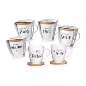 Porcelain Coffee Mug ritzenhoff & breker LIEBLINGSOPA 560 ml, dishwasher-safe