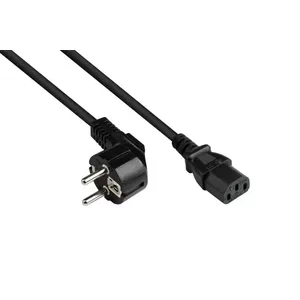Power Cable Alcasa P0130-S075 Black 7.5 m