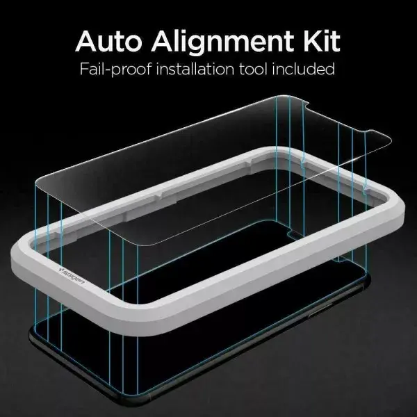 Spigen AGL00101 прозрачное закалённое стекло для iPhone 11/XR Photo 2