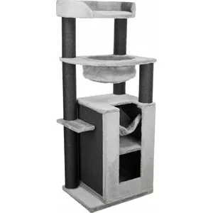 Cat scratching post Trixie Leandro XXL standing, light grey, 163 cm