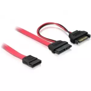 SATA kabelis DeLOCK 84418 0.5m Sarkans