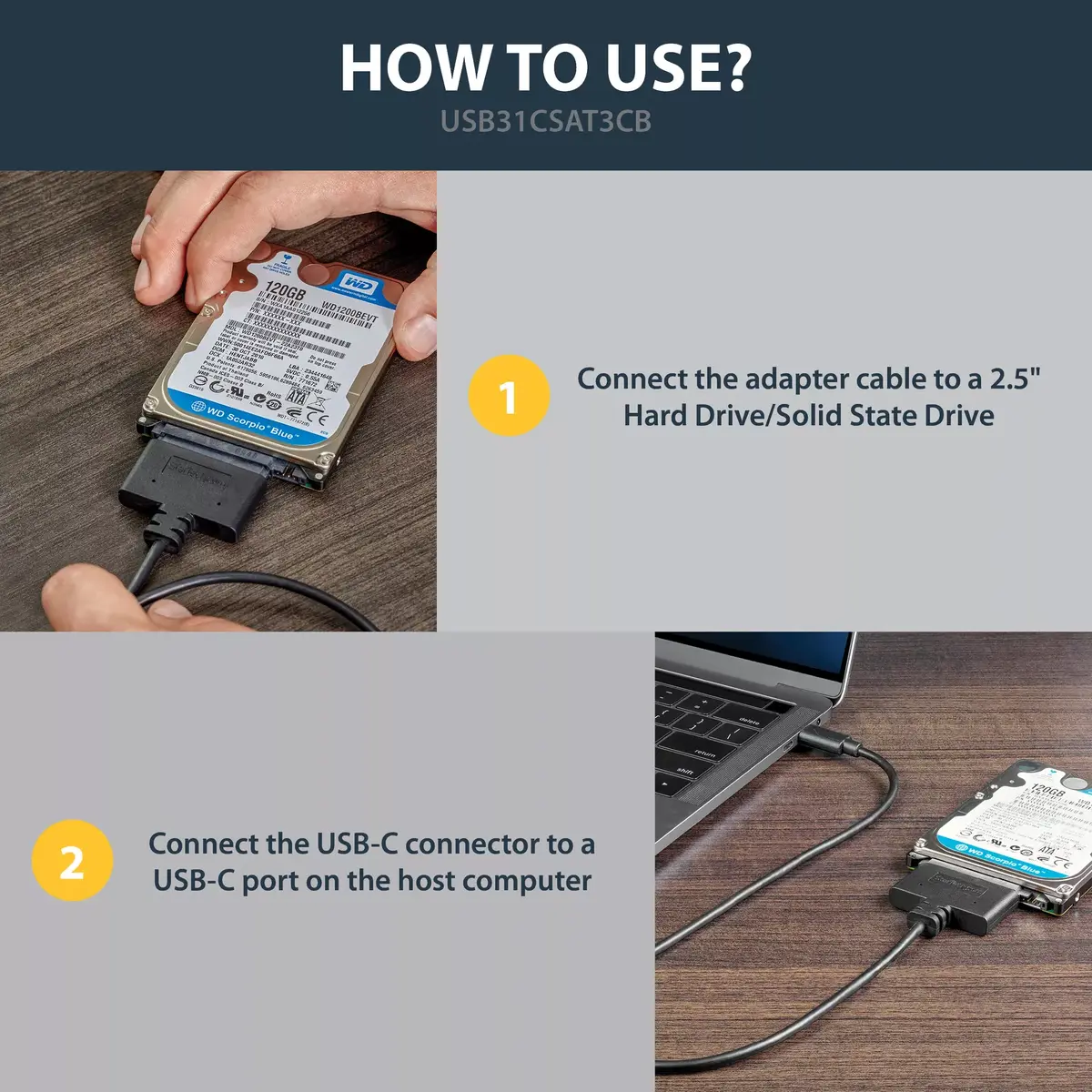 USB 3.1 adaptera kabelis StarTech.com USB31CSAT3CB Photo 9