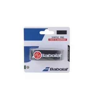 Rezerves grip Babolat Syntec Pro — tenisa overgrips, melns, 1 gab.