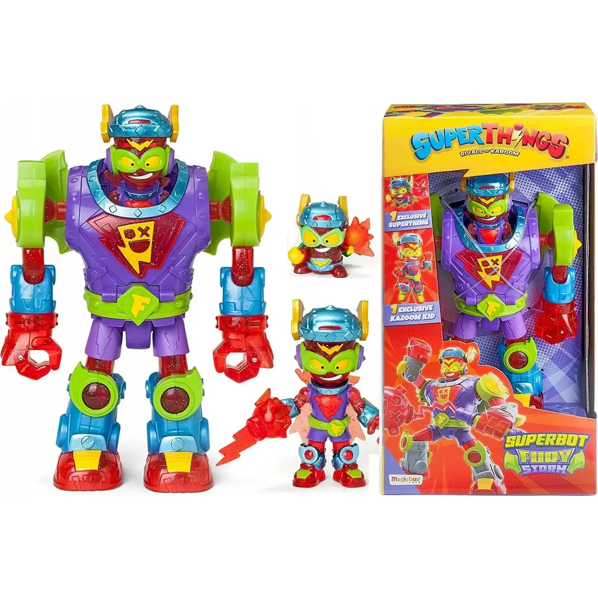 Игровой набор Magic Box SuperZings Superbot Fury Storm и Kid Fury Photo 1