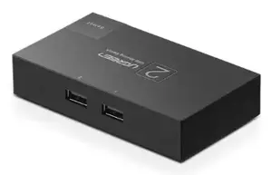 Ugreen 30345 USB 2.0 Sharing Switch with USB Type-A Host and Output Interfaces and 0.48 Gbit/s Data Transfer Rate