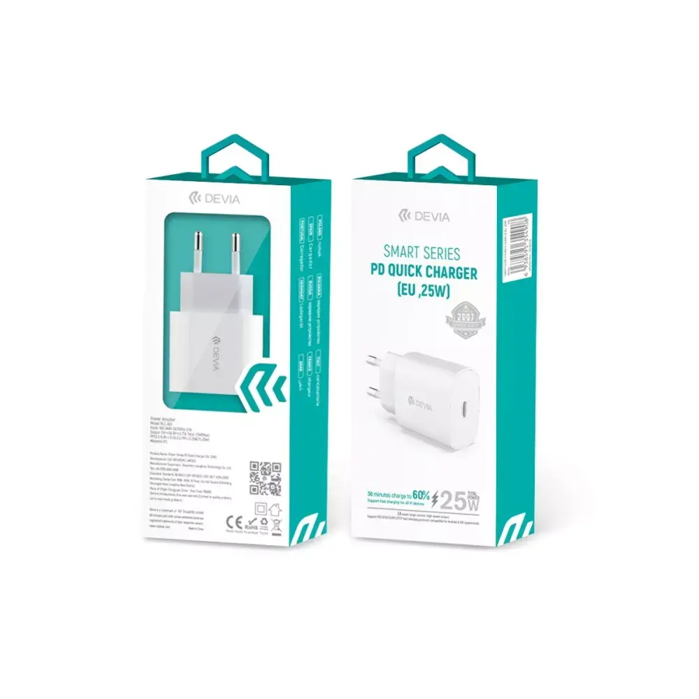 Devia Smart PD 25W wall charger USB‑C Photo 2