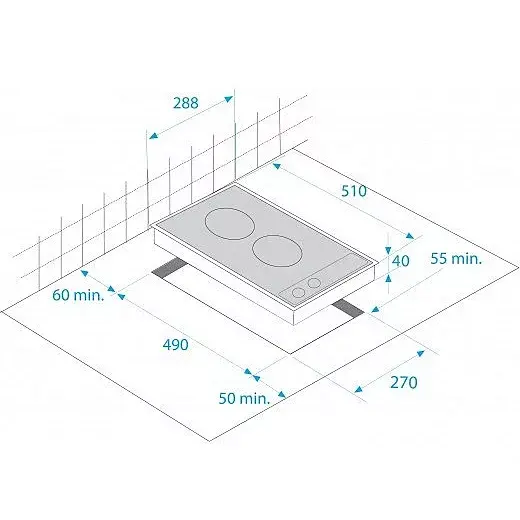 Встраиваемая варочная панель Beko HDCC 32200 X Photo 2