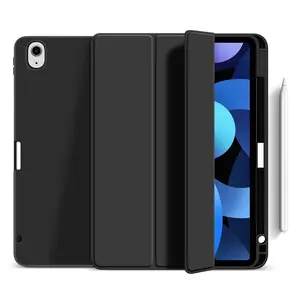 eSTUFF MIAMI Folio Tablet Case for Apple iPad Black, Transparent PU Leather with 2 Stand Modes