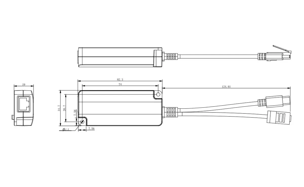 Сетевой сплиттер Microconnect MC-POESPLITTER-CW Photo 4