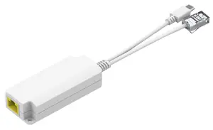 MicroConnect MC-POESPLITTER-CW Power over Ethernet PoE Splitter USB-C to RJ45 10/100 Mbps White