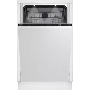 Integrated slimline dishwasher BEKO BDIS38040Q, 45 cm, 10 place settings, 8 programs, 45 dB
