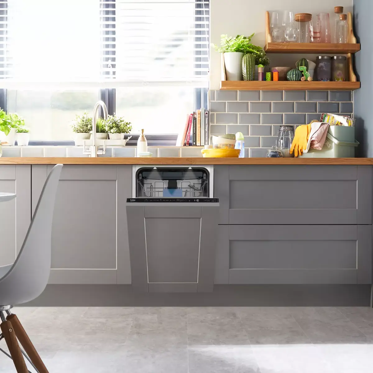 BEKO BDIS38040Q iebūvējamā šaurā trauku mašīna Photo 7