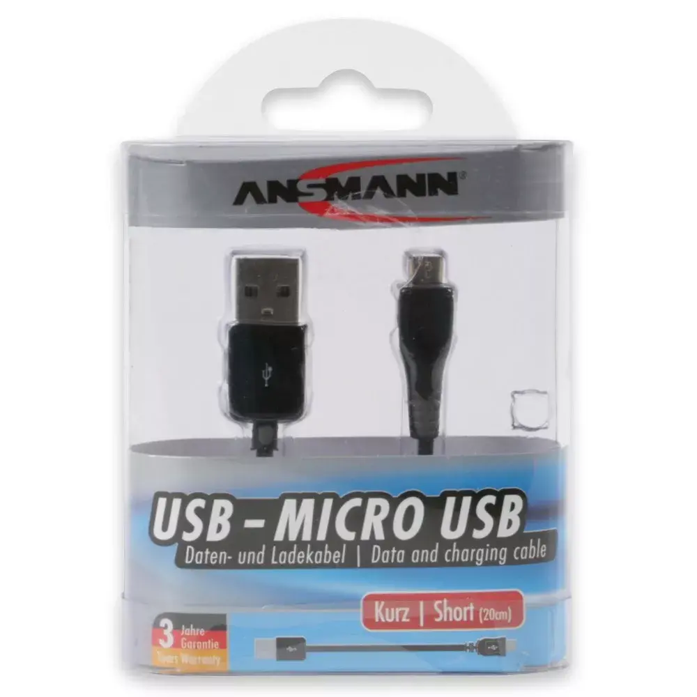 Кабель USB ANSMANN 1700-0013 — USB A на Micro-USB A Photo 2