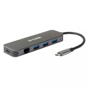 D-Link 5-in-1 USB-C Hub with Gigabit Ethernet/Power Delivery DUB-2334