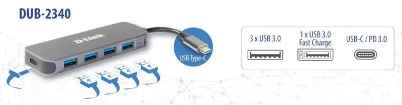 USB Хаб D-Link DUB-2340 Photo 3