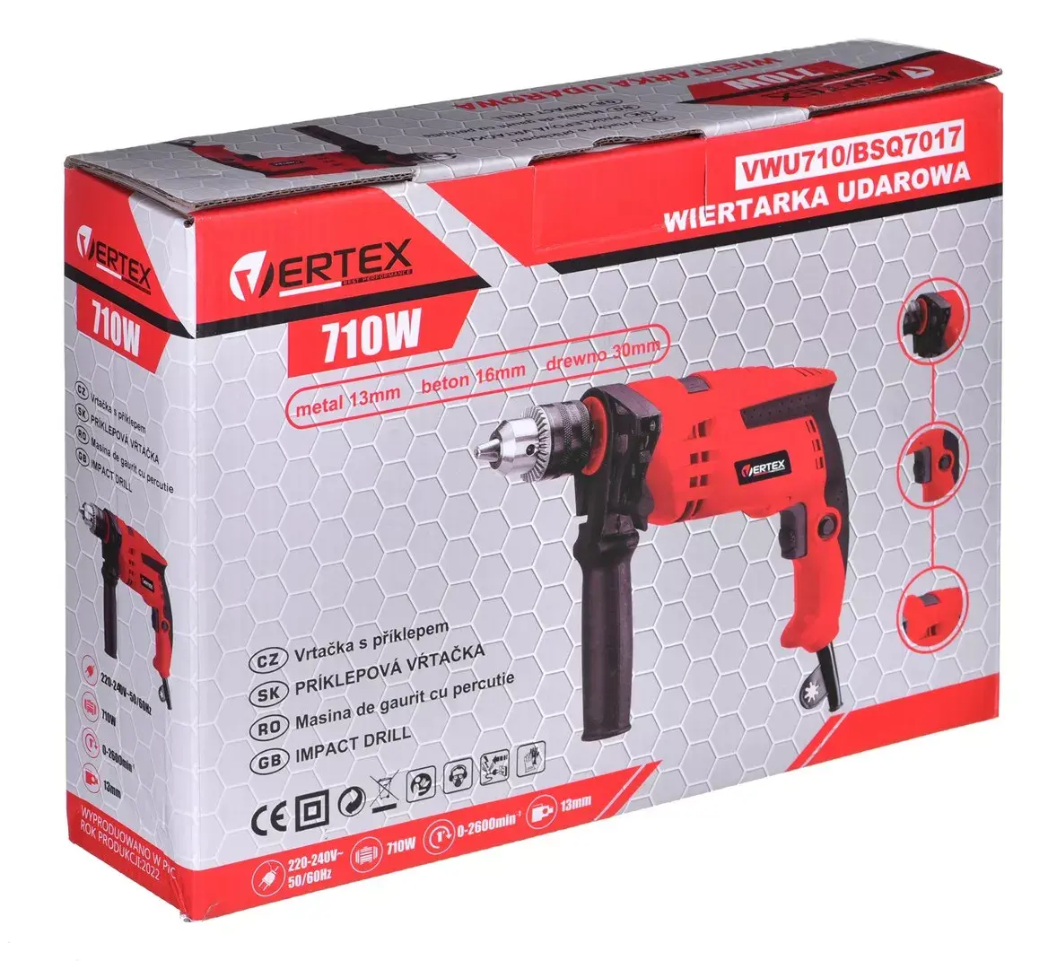 Impact Drill VERTEX VWU710 Photo 7