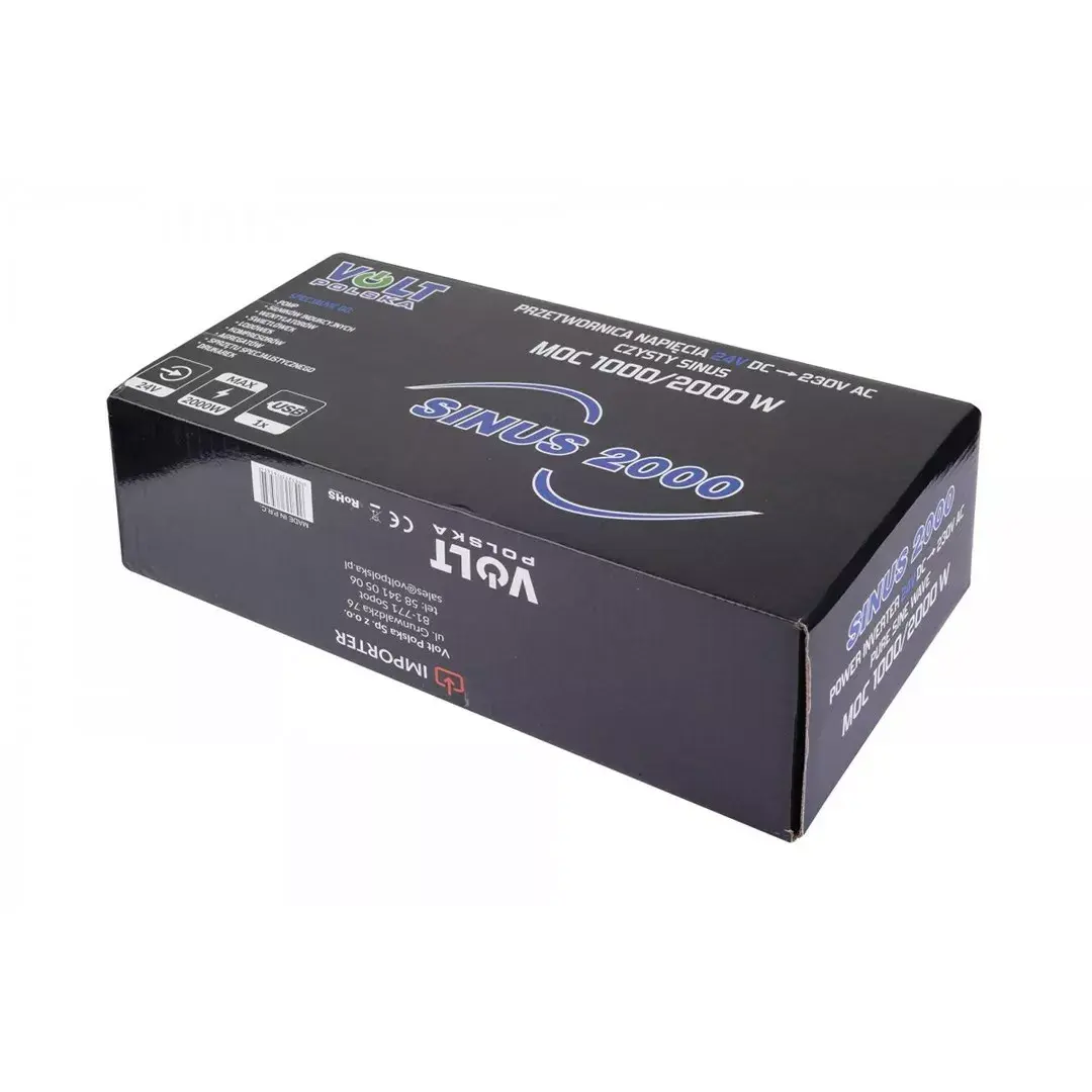Invertors volt polska SINUS 2000 24V→230V Photo 5